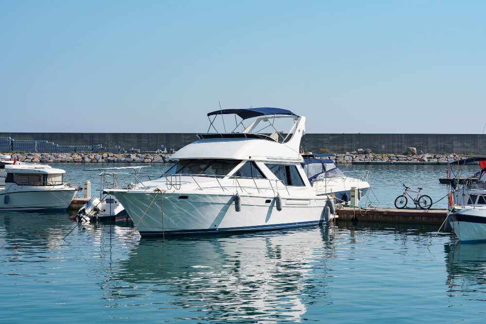 Yacht luxueux prêt pour la location dans une marina avec Top Reserve.